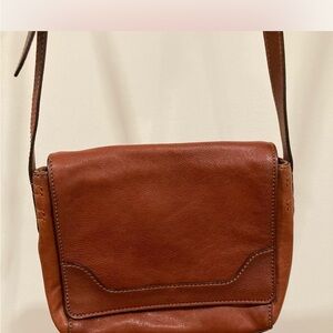 Frye Tan Leather Crossbody Bag